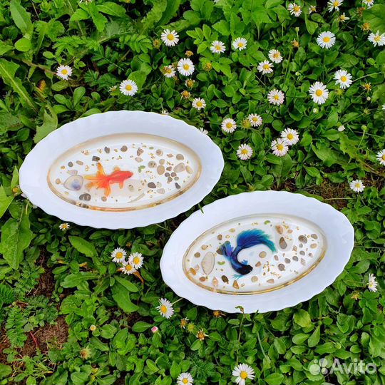 Салатница с рыбками 3д