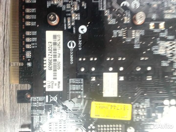 Видеокарта Asus Ceforce GTX 750Ti 2gb