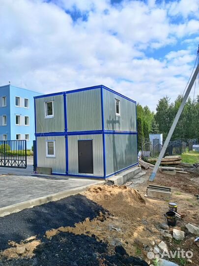 Модульный двухэтажный блок контейнер