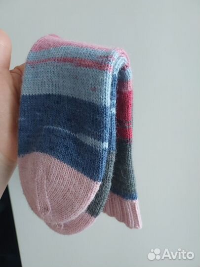 Носки ручной вязки шерстяные