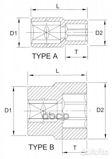 Головка торцевая 12гр. 1/2 13мм f4013 Licota