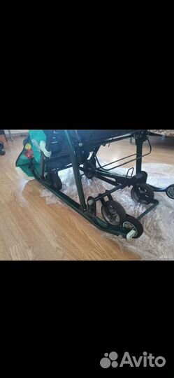 Детские санки коляска с колесами