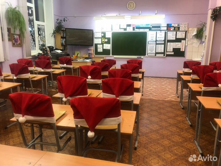 Пошив чехлов новогодних в класс, школу, кафе, рест