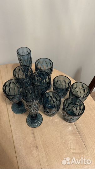 Набор стаканы и бокалы 10 штук