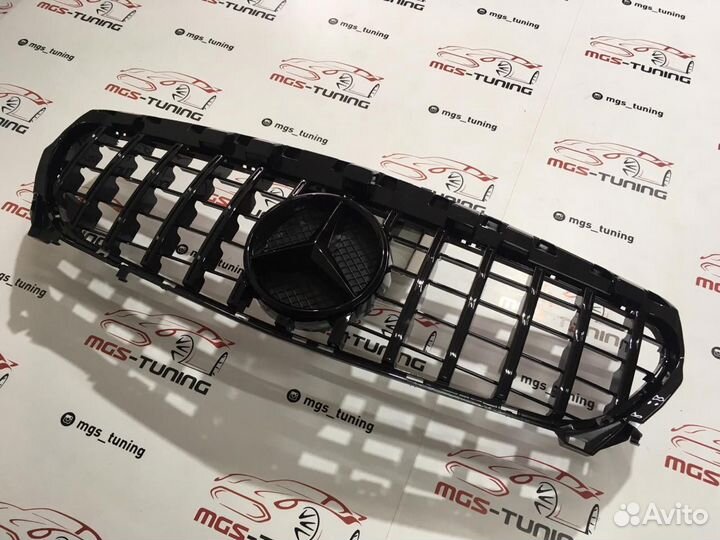 Решетка на Mercedes CLA class w117 GT Style Black