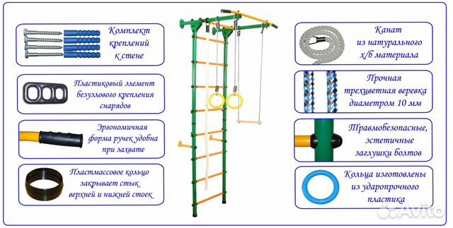 Веревка для шведской стенки