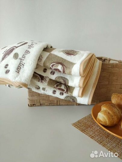 Полотенца махровые кухонные