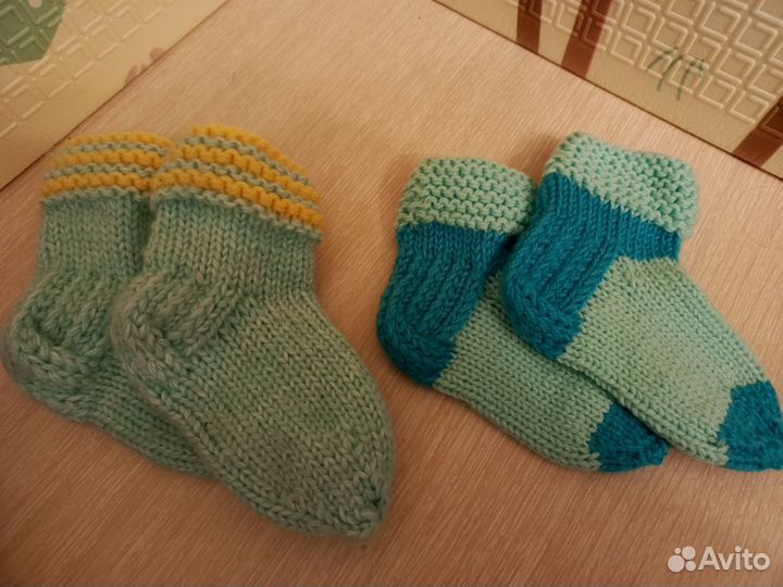 Носочки детские вязаные 13-14 см