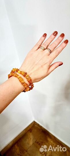 Лечебные янтарные бусы