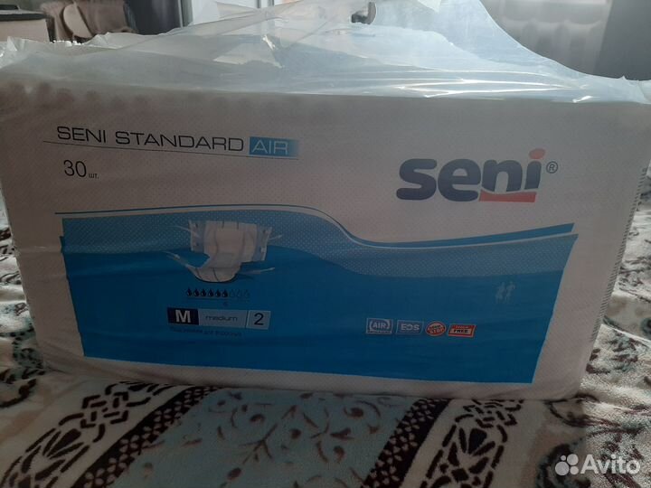 Памперсы для взрослых, Seni medium 2, 6 капель