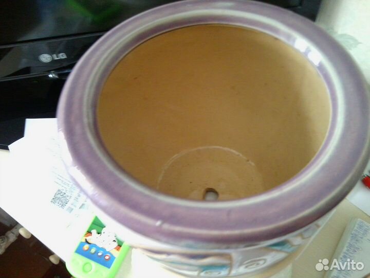 Горшок керамический с поддоном