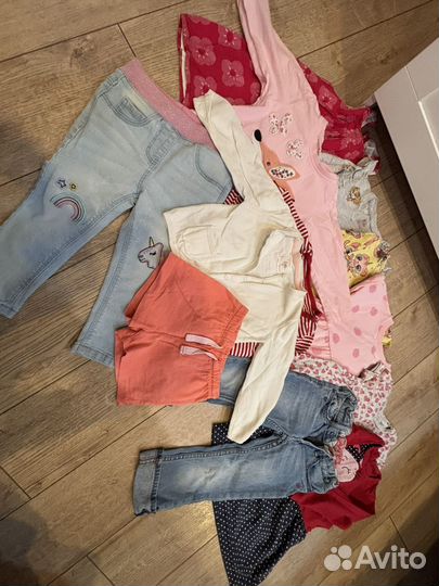 Вещи пакетом для девочки 86 92
