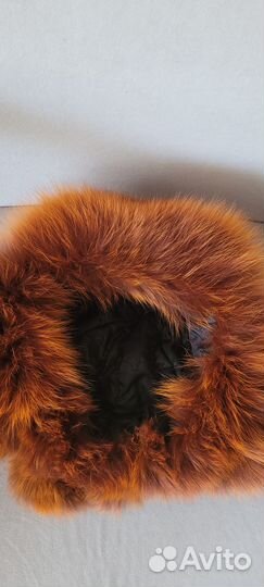 Шапка женская меховая натуральная рыжая