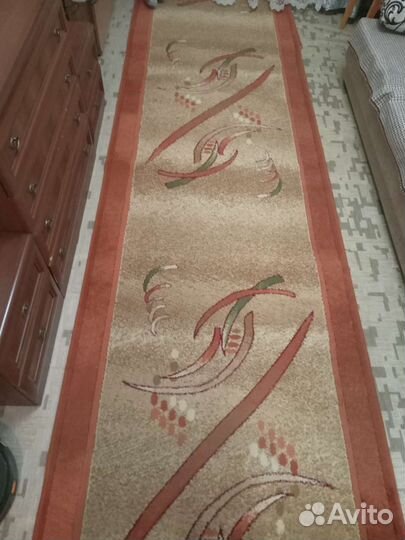 Ковровая дорожка б/у, размер 120х400