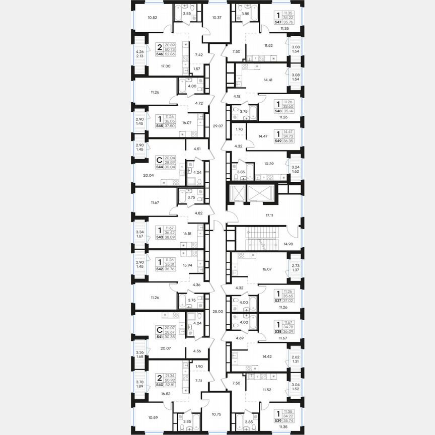 1-к. квартира, 38,1 м², 5/15 эт.