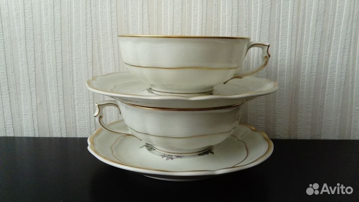 Чайные пары Limoges фарфор винтаж