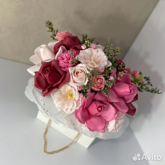 Букет из мыльных роз, мыльные букеты