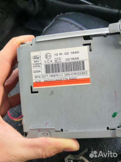 Штатная Магнитола ford 5000c