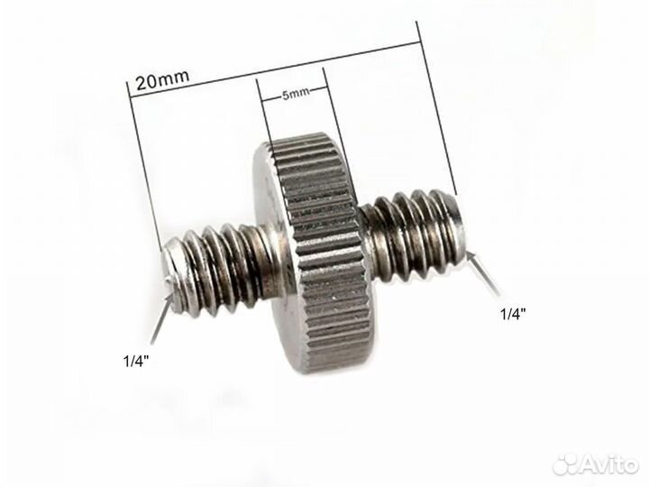 Холодный башмак на клетку + винт 1/4