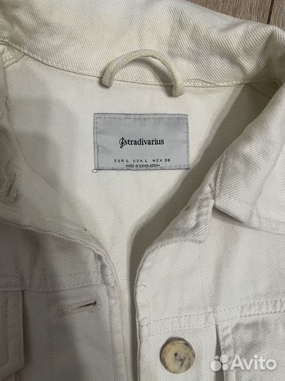 Джинсовая куртка stradivarius