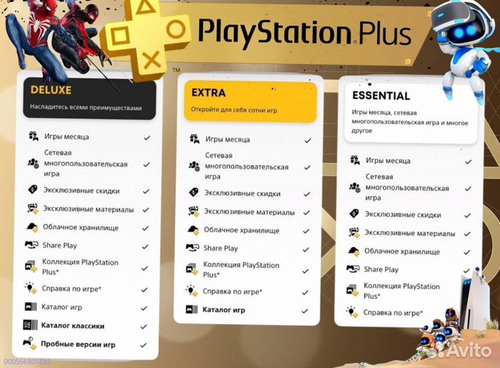Подписка ps plus delux Украина ps5 ps4 (Арт.78791)