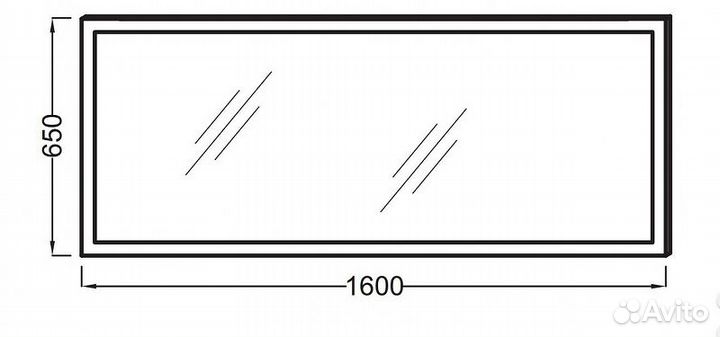 Зеркало Jacob Delafon 160 eb1447-nf Белое