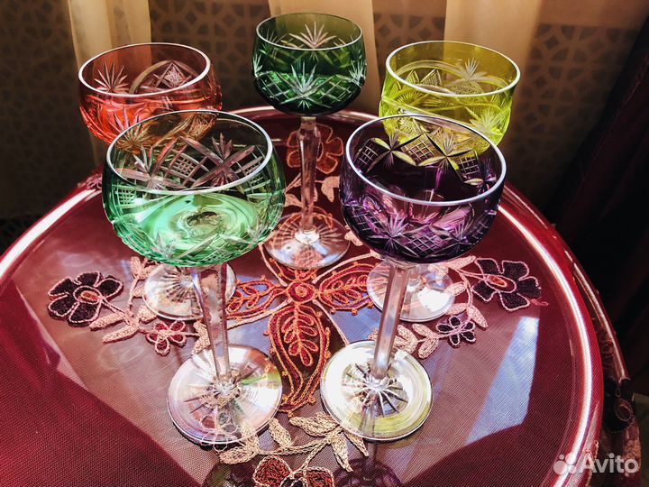 Старинные бокалы Бакара Baccarat