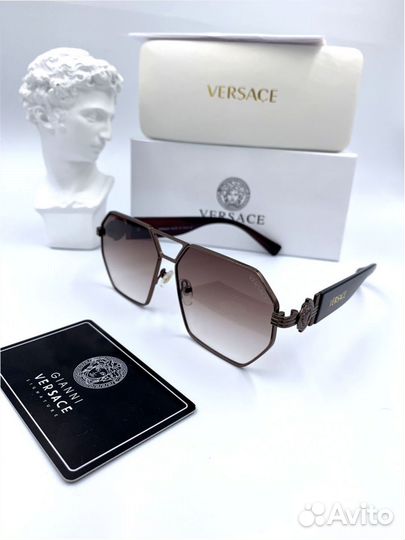 Солнцезащитные очки Versace коричневые (985)