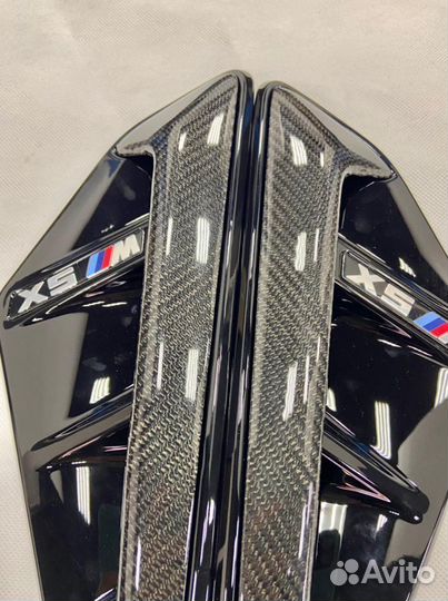 Жабры в крылья BMW X5M F95 X5 G05 карбон