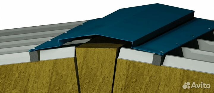 Конек на сэндвич-панели