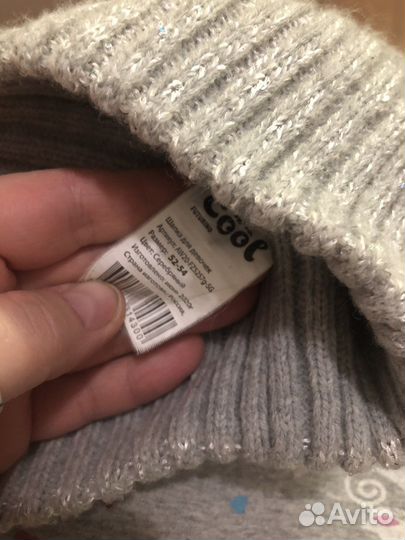 Шапка для девочки 52-54