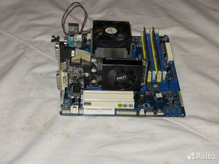 Комплект Материнская плата + видеокарта и оператив