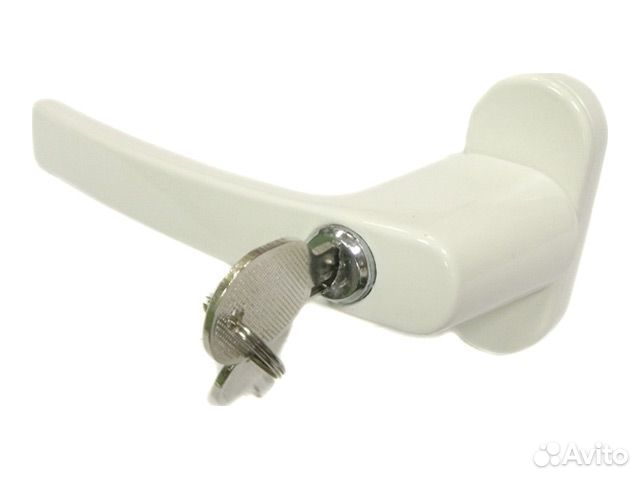 Ручка для металлопластиковых окон с ключом, металл