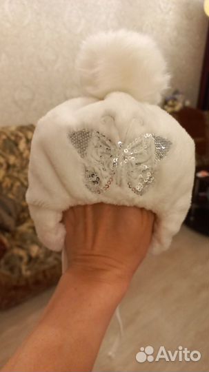 Шапка для девочки 44 размер