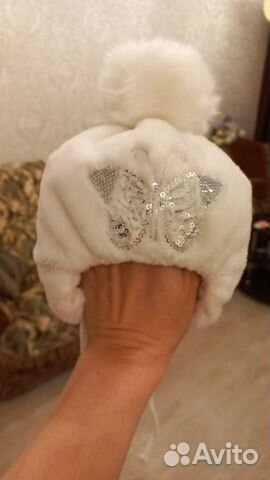 Шапка для девочки 44 размер