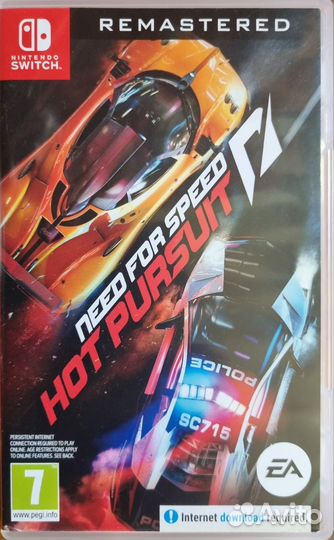 Картридж nintendo switch nfs hot pursuit