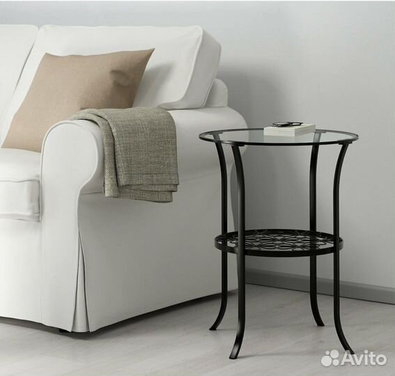 Iкеа Придиванный столик икеа, 49х62 см, черный