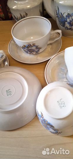 Чайный сервиз СССР, Барановка, 15 предметов