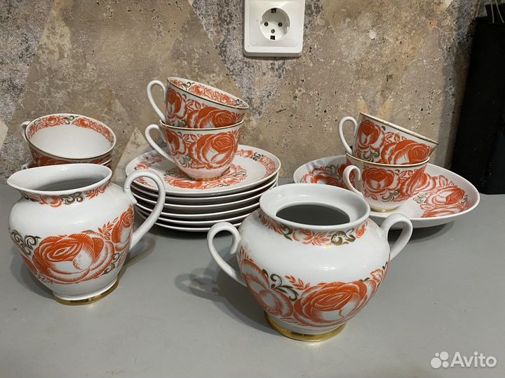 Сервиз чайный Лфз Розы