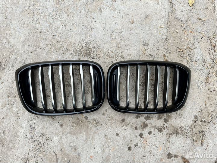 Бмв х3 г 01 х4 г02 решетка ноздри cerium grey