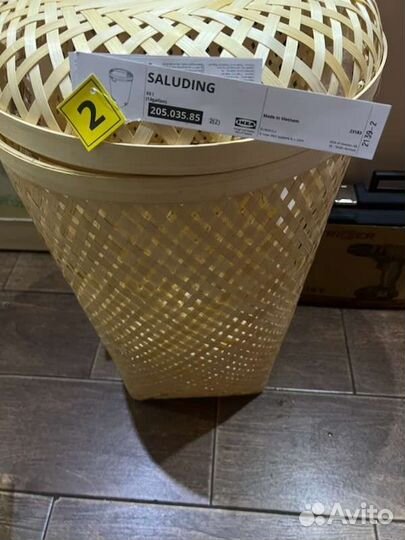 Корзина для белья икеа салудинг, 41х40х22 см