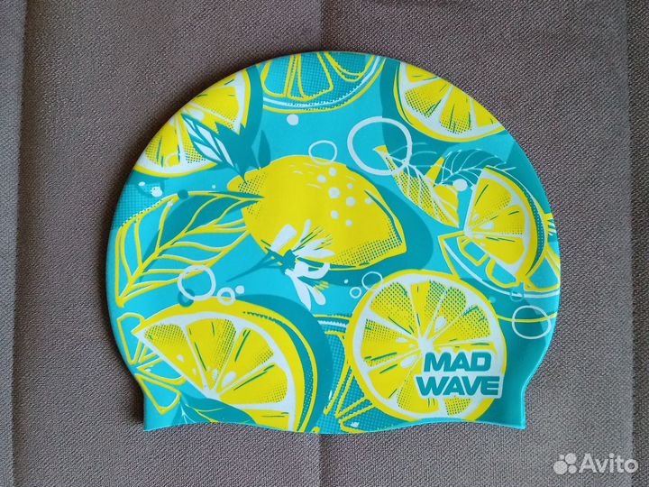 Силиконовая шапочка для плавания Mad Wave