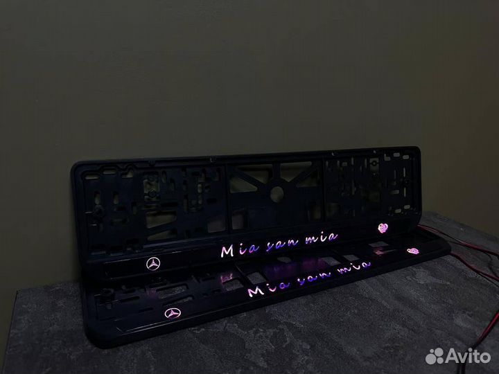 Номерная рамка с вашим логотипом