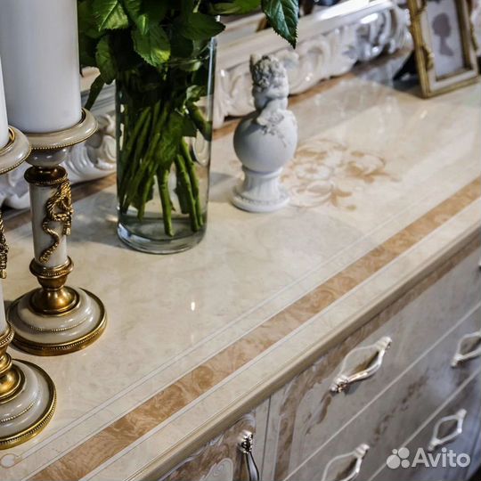 Мебель в гостиную Патрисия 1+тв +1 крем