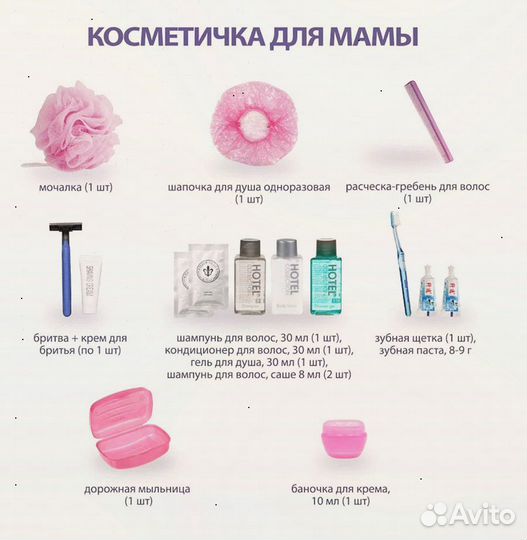 Набор сумок в роддом, готовый набор