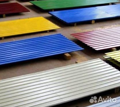 Профнастил С8 окрашеный, м2