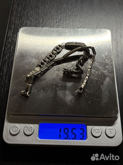 Браслет серебро 875 для наручных часов