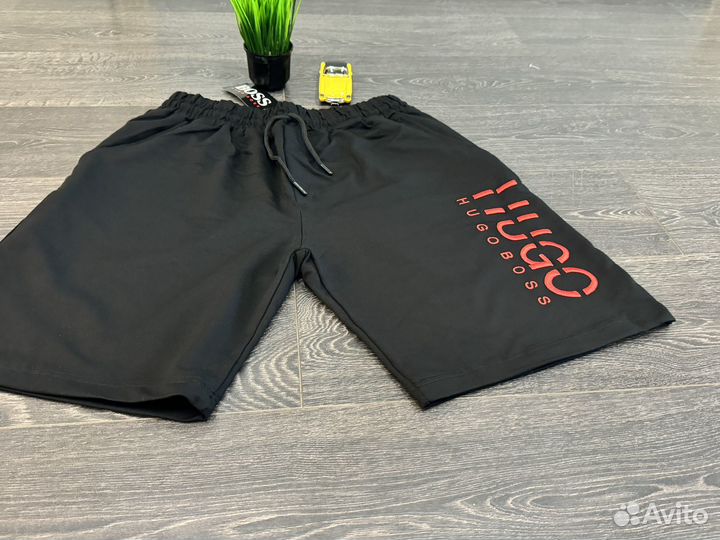 Шорты hugo boss вышивка