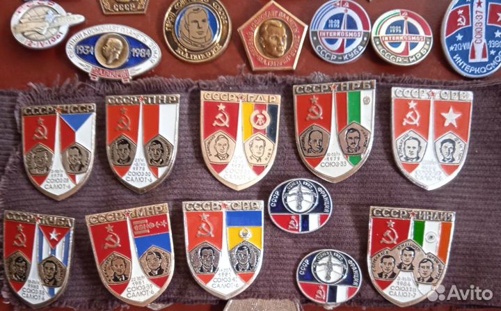 Значки Космос Гагарин Терешкова,8