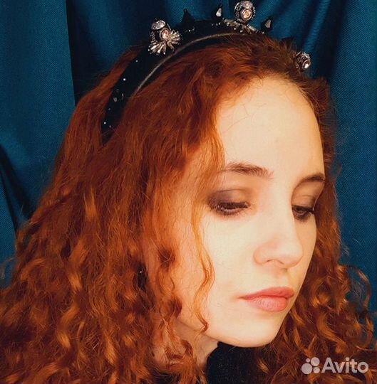 Ободок готический ручной работы